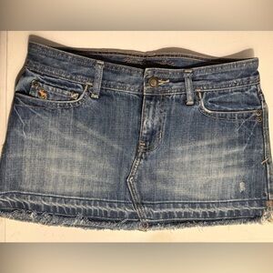 Abercrombie & Fitch Blue Denim Skirt